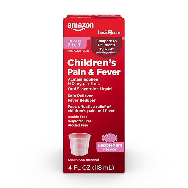AMAZON BASIC CARE CHILDREN’S PAIN RELIEVER AND FEVER...