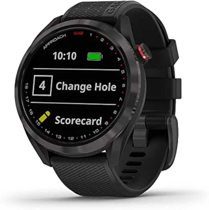 Garmin Approach S42 GPS Golf Watch Black Smartwatch 10 Day Battery 42000+