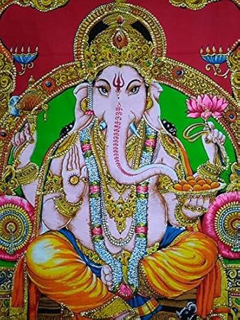 Buy Beautiful Shree Ganesh Tapestry Poster For Wall Hanging Room