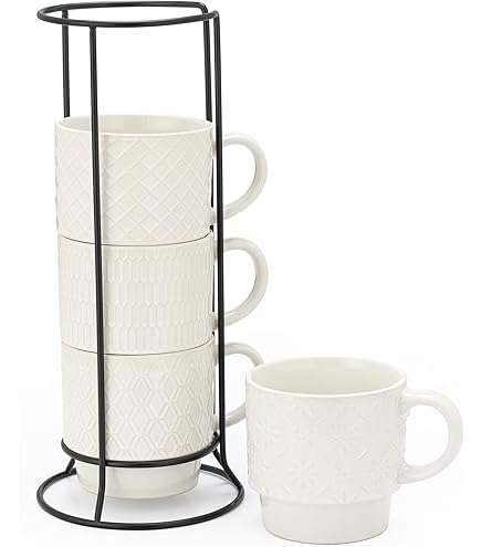 ここあ Amazon.com: Tikooere Ceramic Coffee Mugs with Stand,15 Ounce