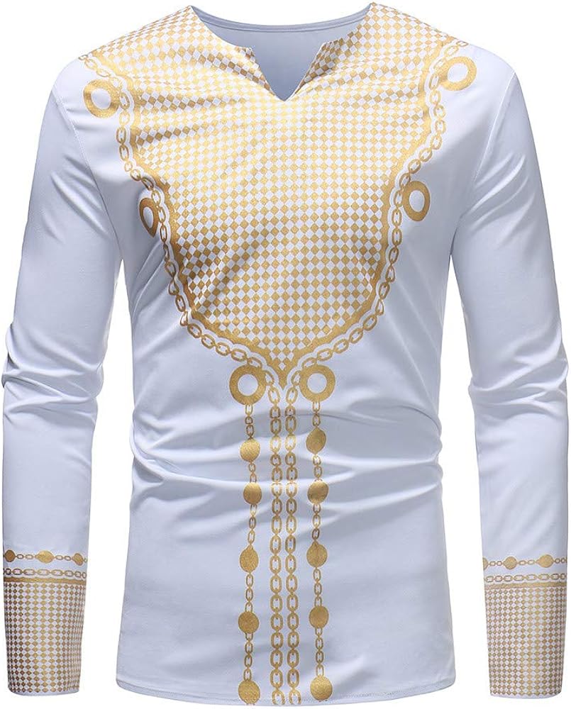 DIOMOR Mens Retro Casual Long Sleeve 