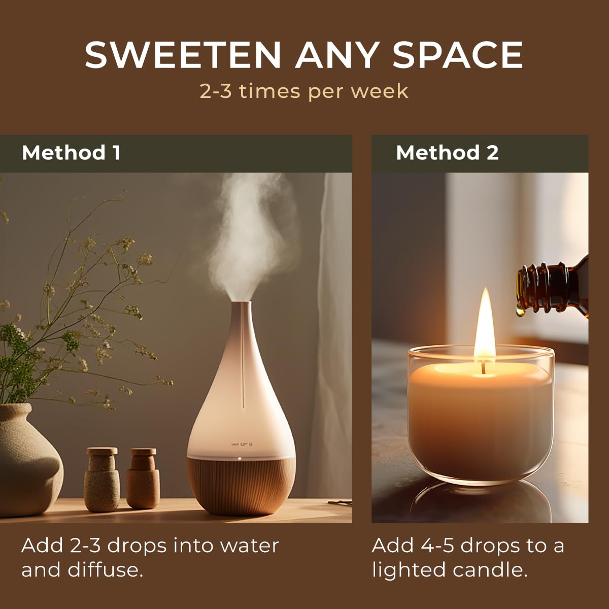 Gya Labs Vanilla Essential Oil - 0.34 Fl Oz - for Hair, Skin, Diffuser, Aromatherapy & DIY Candle Making Scent