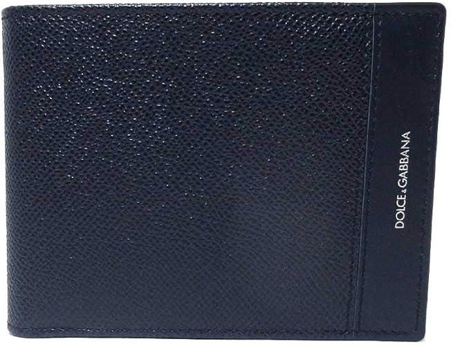 Amazon Dolce Gabbana ドルガバ 財布 Bp0437 508 型押しレザー 二つ折り財布 小銭入れ無し ネイビー系 メンズ 二つ折り アウトレット 並行輸入品 財布