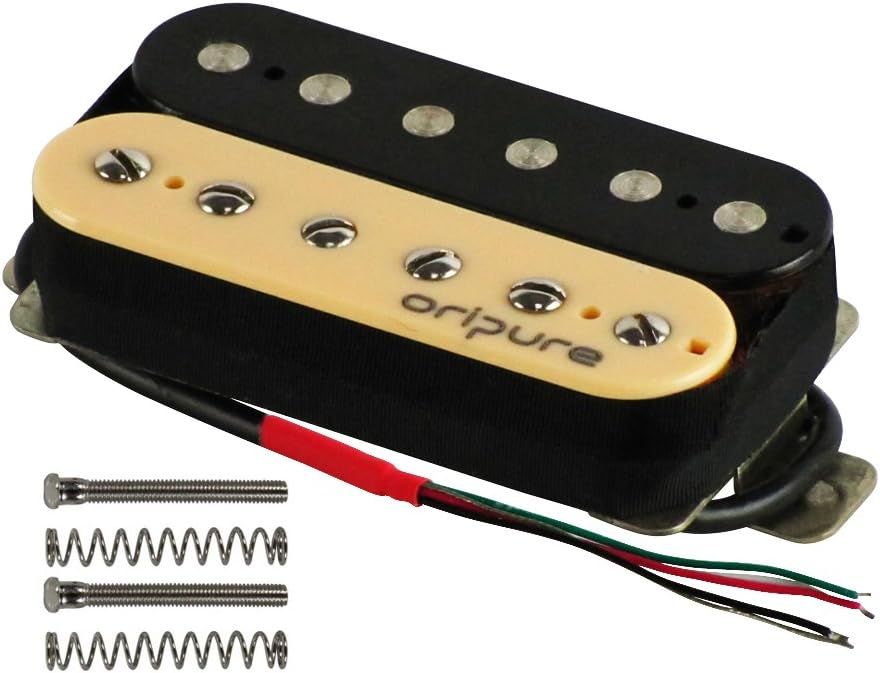 OriPure Alnico 2 Guitar Humbucker Pickups Zebra Bridge Pickup Double Coil Humbucker for Electric Guitar Part