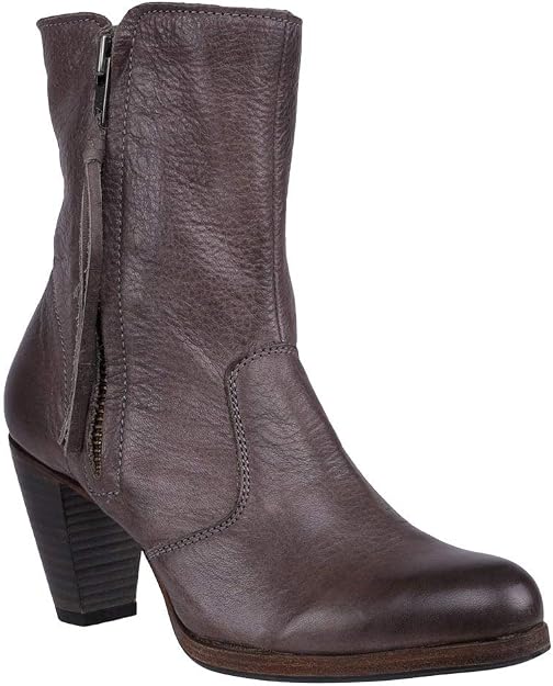grey mid heel boots