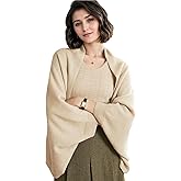 Elegant Cashmere Shawl Wraps Soft Cardigan Sweaters Wool Shawl Wraps Soft Pashmina Scarf with Sleeves for Women