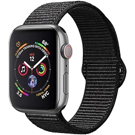 amBand Sport Loop Band Compatible with Apple Watch 38mm 40mm 42mm 44mm, Lightweight Breathable Nylon Replacement Band Compatible with iWatch Series 1/2/3/4, Sport, Edition