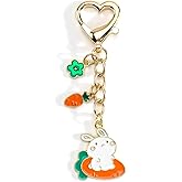 SHTALHST Bunny Keychain Cute Rabbit Keychain Rabbit Accessories Bunny Gifts for Women Friends Daughter Birthday Christmas