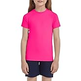 Shouldin Kids Rash Guard Swim Shirt UPF 50+ Athletic Shirts Summer Quick Dry Tees for Boys and Girls(5-14 Years)