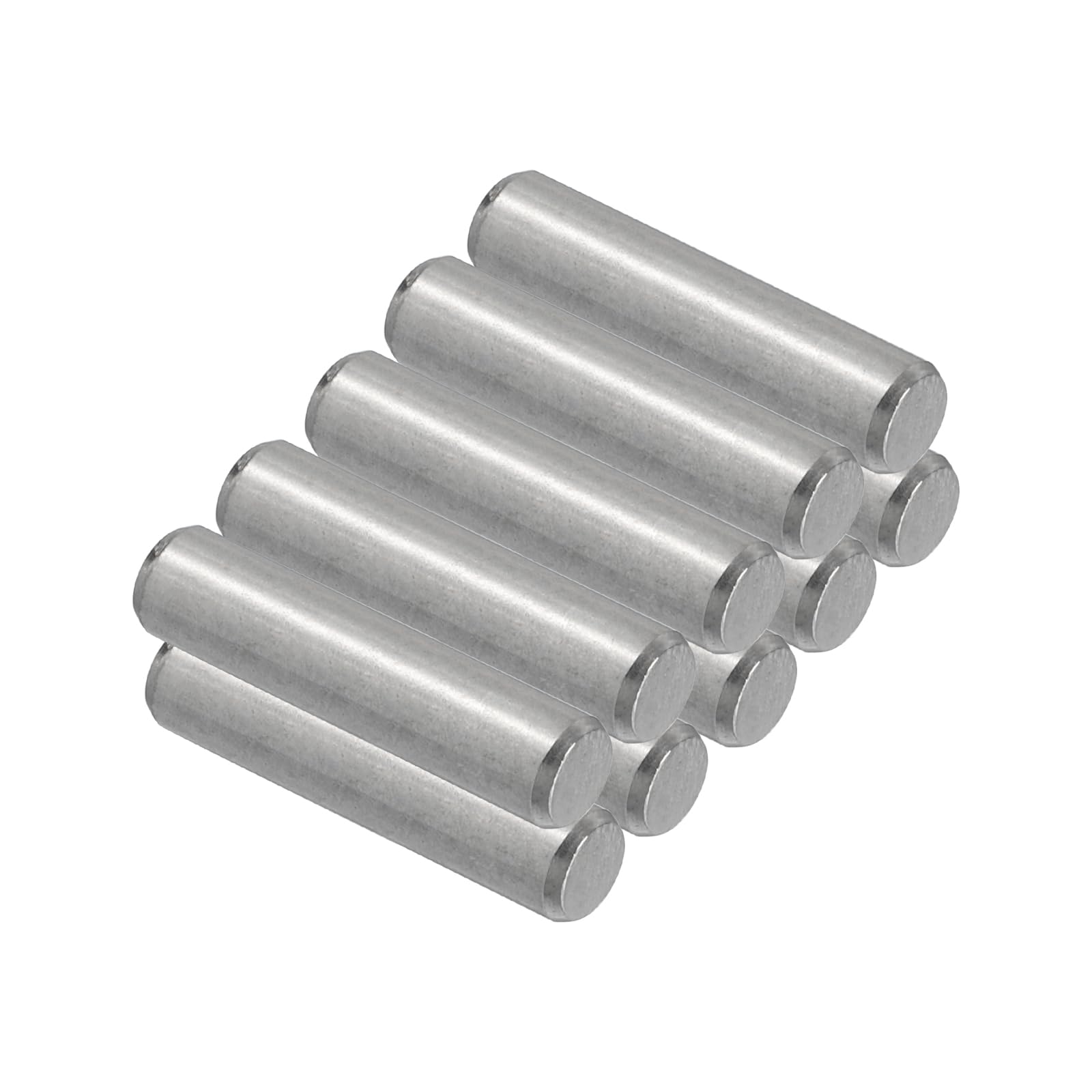 PATIKIL 304 Stainless Steel Dowel Pins 6 x 25 mm, 10 Pack Metal Dowel Pins Shelf Pegs Support Shelves Bunk Bed Fasten Elements Hardware for Furniture Fixing Component Position