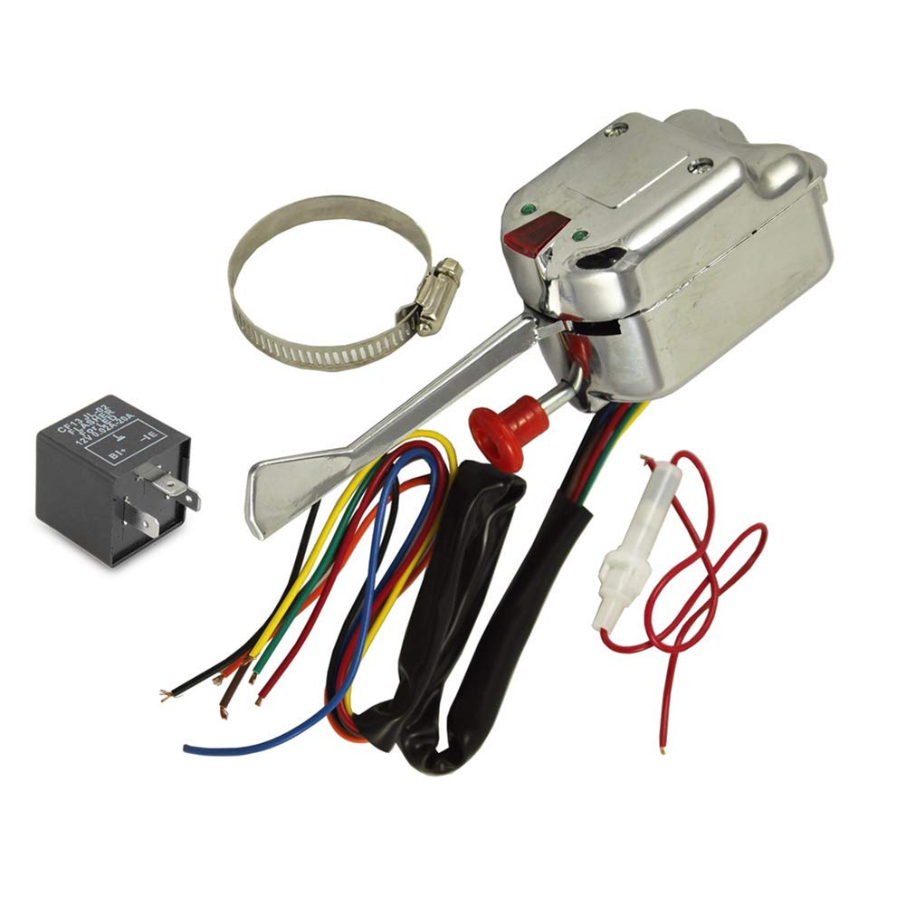 12V Universal Chrome Street Hot Rod Turn Signal Switch for