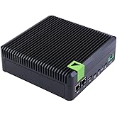 seeed studio reComputer Industrial J3011- Fanless Edge AI Device with Jetson Orin Nano 8GB Module, Aluminum case with Passive Cooling, 2xRJ45 GbE, 1xRS232/RS-422/RS-485, 4xDI/DO, 1xCAN, 3xUSB3.2