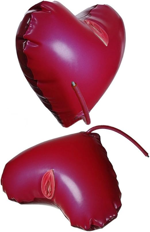 Inflatable latex rubber gummy heartshaped pillow with vagina, Male Masturbator Amazon.ca