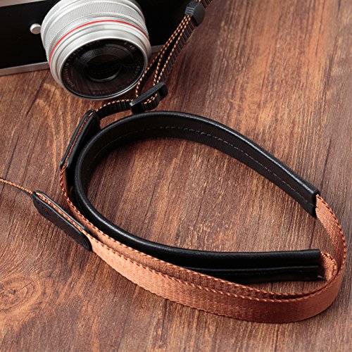 VKO Leather Camera Neck Strap Compatible for Sony a6000 a6300 a6500