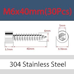 MOOPW Speaker Self Tapping Screws - 304 Stainless