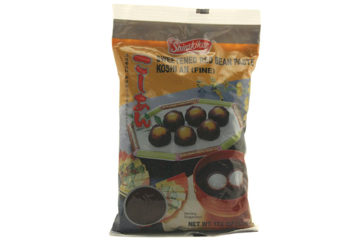 Koshi an (Fine Sweeted Red Bean Paste) - 17.6oz (Pack of 3)