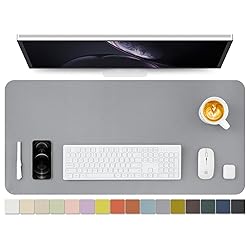 Leather Desk Mat - Non-Slip PU Desk Pad for Office