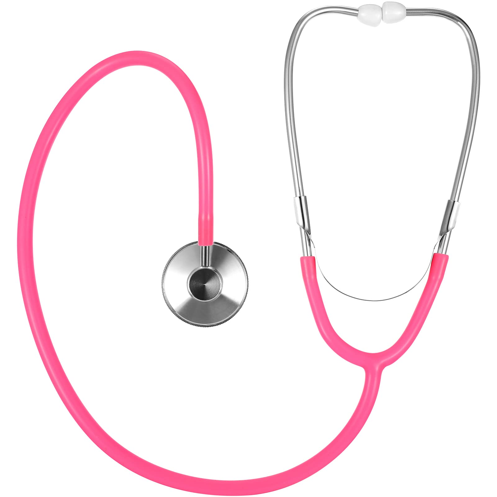 TOYANDONA Kids Stethoscope that Works, Real Working Nursing Stethoscope for Kids Role Play, Cute Pink Doctor Pretend Game Doctor Nurse Costume Accessories for Toddlers 3-7