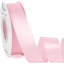 Amazon.com: Ribbli Double Faced Light Pink Baby Pink Satin