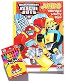 Transformers Rescue Bots Jumbo Coloring and Activity Book with a Box of Crayons