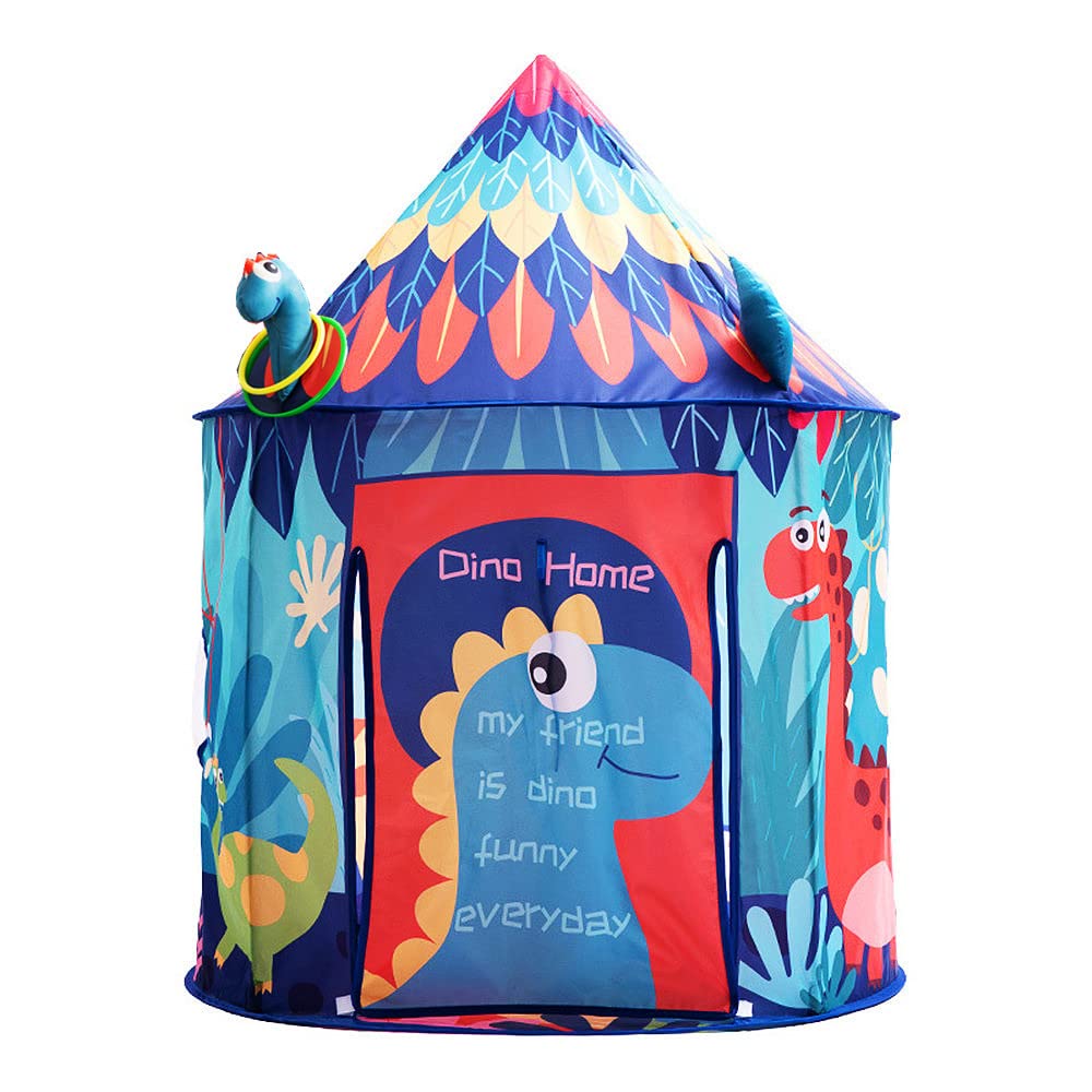 Benebomo Dinosaur Kids tent, Toddler tent, Wigwam play tent for Boys and Girls, Play house for garden, With Plastic Ring