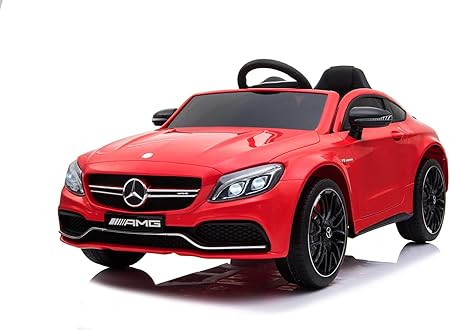 Amazon 乗用ラジコン Benz C63s Amg ベンツ 品のハイクオリティ ペダルとプロポで操作可能な電動ラジコンカー 乗用玩具 子供が 乗れるラジコンカー 電動乗用玩具 レッド おもちゃ おもちゃ