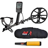 Minelab Equinox 900 Waterproof Metal Detector Bundle (Gold) | Carry Bag, Pro-Find 15 Pinpointer, (3 items)
