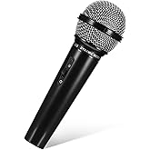 NUOBESTY Microphone for Kids, 6.4" Fake Toy Microphones for Toddler Plastic Pretend Play Mic Prop for Halloween, Christmas, Kid Karaoke Costume Cosplay Prop, Party Favors