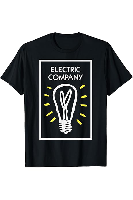 Amazon.com: The Electric Company Logo T-Shirt : Clothing, Shoes 