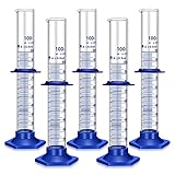 5PCS Graduated Cylinder Measuring Cylinder Thick