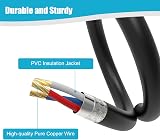 Dalugo 10M IP65 Waterproof Outdoor Festoon Lights Extension Lead Wire 2 Pin view 5