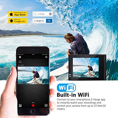 Z-EDGE-4K-Action-Camera-WiFi-Ultra-HD-Waterproof-Sport-Camera-2-Inch-LCD-Screen-1080P-60FPS-16MP-Action-Cam-170-Degree-Ultra-Wide-Angle-With-2-Rechargeable-1000mAh-Batteries