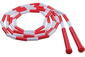Champion Sports Plastic Segmented Jump Ropes – 7 to 16 ft Lengths – Fun, Durable Ropes for All Ages, Available in Multiple Color Options, Great for Cardiovascular Fitness & Rhythm