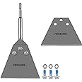 SDS Plus Floor Scraper Kit, Firecore 5 Inch x 11 Inch Tile Removal Tool SDS Plus Chisel Bit Heavy Duty for Rotary Hammer Drill, Thinset Vinyl Scraper Adhesives Remover with Replacement Balde FS22510