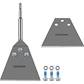 SDS Plus Floor Scraper Kit, Firecore 5 Inch x 11 Inch Tile Removal Tool SDS Plus Chisel Bit Heavy Duty for Rotary Hammer Dril