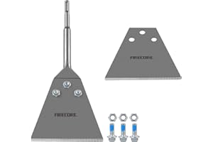 SDS Plus Floor Scraper Kit, Firecore 5 Inch x 11 Inch Tile Removal Tool SDS Plus Chisel Bit Heavy Duty for Rotary Hammer Dril