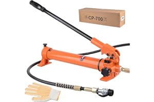 HZLZRZ CP-700 Hydraulic Pump Hand Operated Pump Hydraulic Hand Pump Manual Pump for Porta Power and Jack (1000psi) (HZ-700)