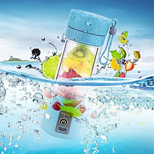 380ml USB Electric Fruit Juicer Handheld Smoothie Maker Blender Bottle Juice Cup,Bule