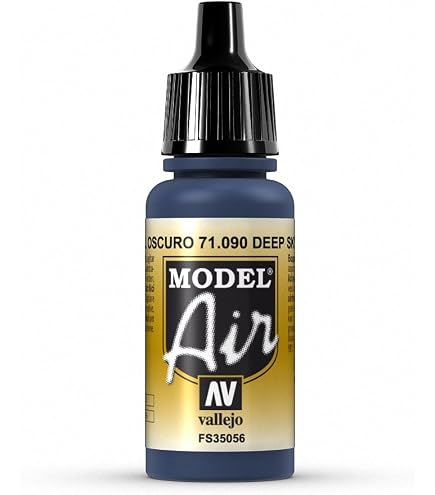 Vallejo Model Air Farbe 71091 Signal Blue – 17 Ml, Acryl Auf Wasserbasis Für Airbrush & Pinsel