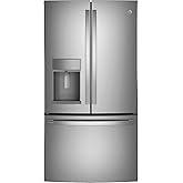 GE 36 in. 23.3 cu. ft. Smart Counter-Depth Fingerprint Resistant 4-Door French-Door Refrigerator with Door in Door PJD23BYWFS on Fridge.com