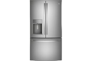 GE PROFILE PYE22KYNFS 36" Counter-Depth Bottom Freezer with French Door Twin Chill Evaporator Quick Space Shelf and LED Lighting in Fingerprint Resistant Stainless Steel