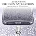 ESR Makeup Glitter Case for iPhone Xs/iPhone X, Glitter Sparkle Bling Cover [Three Layer] for iPhone 5.8 inch (Ombre Black)