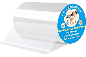Door Protector from Dog Scratching, Cat Scratch Protector 8.3" x 118" Self-Adhesive Single Side Door Frame Furniture Protecto