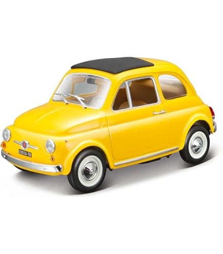 Amazon.com: Bburago B18-22099 Fiat 1:24 1968 500L, Assorted
