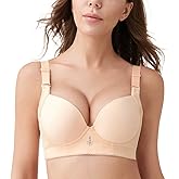 FallSweet Padded T Shirt Bras for Women Push Up Comfort Underwire Brassiere 34A to 44C