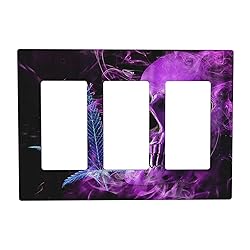 Xuejiaku Light Switch Cover Horror Scary Purple