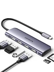 UGREEN Revodok USB C Hub 6 in 1 USB C Dongle 4K