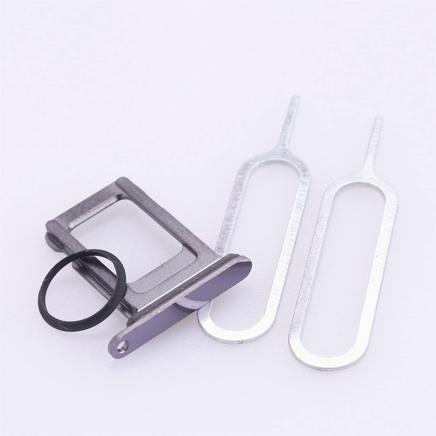 SIM Card Tray For iPhone 14 Pro/ 14 Pro Max Slot Holder Replacement, (Single Card Version) with Waterproof Rubber Seal Ring + SIM Card Tray Open Eject Pin Purple