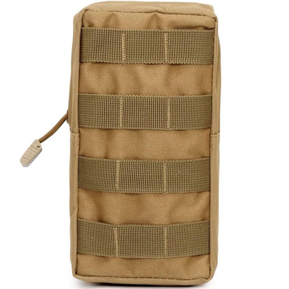 Tactical MOLLE Pouch Waist Pack EDC Organiser Medic Tool Bag Airsoft Military Army Utility Belt Backpack Vest Pouch (Tan/Khaki)