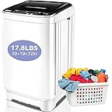 Nictemaw Portable Washing Machine 17.8lbs Capacity Full-Automatic Portable Washer and Dryer Combo with 10 Programs and 8 Wate